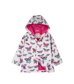 Hatley Girl's Printed Raincoat Regenmantel, White, 6 Jahre von Hatley