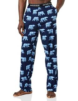 Little Blue House Herren Jersey Pajama Pants Pyjamaunterteil, Papa-Bär, XL von Little Blue House