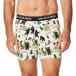 Hatley Herren Printed Boxers Unterwäsche, Möge der Wald mit dir Sein, Large von Hatley