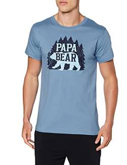 Hatley Herren Tee Pyjamaoberteil, Woods Papa Bär, L von Little Blue House