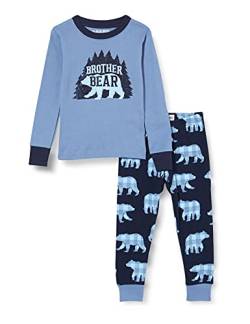 Hatley Jungen Long Sleeve Appliqué Pyjama Set Pyjamaset, Brother Bear, 3 Jahre von Hatley