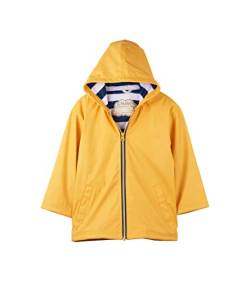 Hatley Jungen Regenjacke mit Reißverschluss Zip-Up Splash Jacket Regenmantel, Gelb (klassisch gelb/Marineblau), 3 Jahre von Hatley