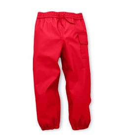 Hatley Mädchen Childrens Splash Pant-Red Regenhose, Rot-Rot, 3 Jahre von Hatley