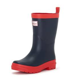 Hatley Mädchen Classic Rain Boots Arbeits-Gummistiefel, Blue (Navy/Red), 23 EU (7 US) von Hatley