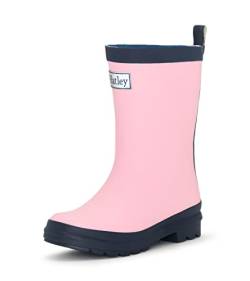 Hatley Mädchen Classic Rain Boots Arbeits-Gummistiefel, Pink (Pink/Navy), 23 EU (7 US) von Hatley