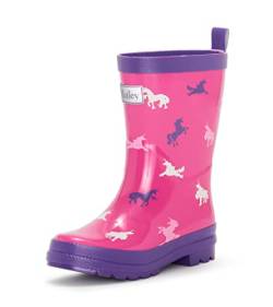 Hatley Mädchen Gummistiefel Rain Boots,Rosa (Unicorn Silhouettes 650), 34 EU von Hatley