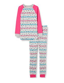 Hatley Mädchen Organic Cotton Raglan Sleeve Printed Pyjama Set Pyjamaset, Confetti Hearts, 5 Jahre von Hatley