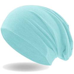 Hatstar® Klassische Slouch Long Beanie Mütze | leicht und weich | für Damen und Herren | Übergangsmütze für Frühling und Sommer (Mint) von Hatstar