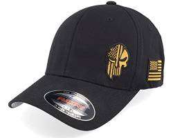 Hatstore Army Skull Usa Black/Gold Flexfit Cap - Grösse: L/XL - (58-61 cm) von Hatstore