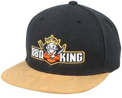 Hatstore BBQ King Black/Tan Suede Snapback Cap - Grösse: One Size - (55-60 cm) von Hatstore