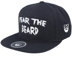 Hatstore Fear The Beard Black Snapback Cap - Grösse: One Size - (55-60 cm) von Hatstore
