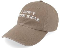 Hatstore I Dont Work Here Driftwood Dad Cap Cap - Grösse: One Size - (55-60 cm) von Hatstore