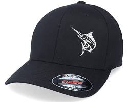 Hatstore Marlin Fishing Black Flexfit Cap - Grösse: L/XL - (58-61 cm) von Hatstore