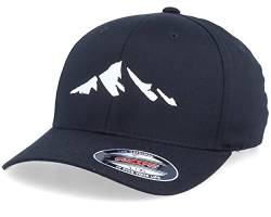 Hatstore Mountain Silhouette Black Flexfit Cap - Grösse: L/XL - (58-61 cm) von Hatstore