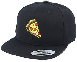 Hatstore Pizza Slice of Heaven Black Snapback Cap - Grösse: One Size - (55-60 cm) von Hatstore