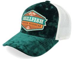 Hatstore Terraflame Logo Velvet Green/Ivory A-Frame Trucker Cap - Grösse: One Size - (55-60 cm) von Hatstore