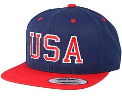 Hatstore USA Navy/Red Snapback Cap - Grösse: One Size - (55-60 cm) von Hatstore