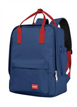 blnbag U3 - Leichter Rucksack mit Steckfach für Notebook, robuster Daypack, wasserabweisend, Tagesrucksack für Damen und Herren, Uni- Schulrucksack, 10 Liter - Blau von Hauptstadtkoffer