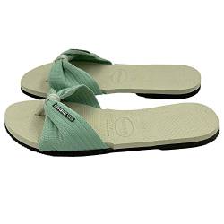 Havaianas Damen St Tropez Basic Beigemineral Green Sandale, Beige-Mineralgrün, 37/38 EU von Havaianas