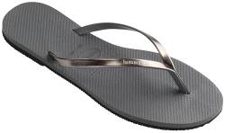 Havaianas Damen You Metallic Hausschuh, Steel/Graphit Grey, 37/38 EU von Havaianas