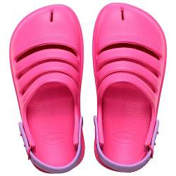 Havaianas HAV. Kids Clog Flip-Flops, Unisex, Kinder, Pink Flux Prisma Purple, 35 EU von Havaianas