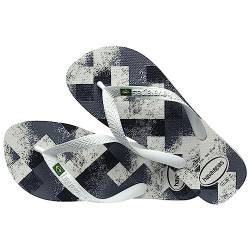 Havaianas Unisex Brasil Fresh Flip-Flop, Weiß, Weiß, Grau, 35/36 EU von Havaianas