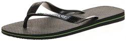 Havaianas Unisex Brasil Logo, Black/Black, 6/7 von Havaianas