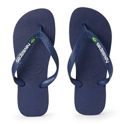 Havaianas Unisex Brasil Logo (Mini Me), Navy Blue, UK child 9 von Havaianas