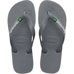 Havaianas Unisex Brasil Logo Zehentrenner, Steel Grey Steel Grey, 41/42 EU von Havaianas