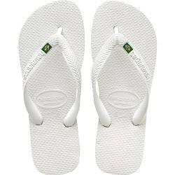 Havaianas Unisex Brasil Zehentrenner, Weiß, 37/38 EU von Havaianas