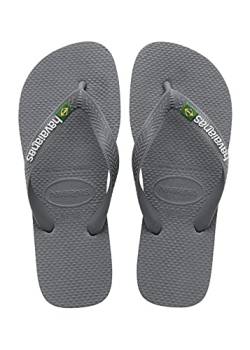 Havaianas Unisex Kinder Brasil Logo (Mini Me) Zehentrenner, Steel Grey Steel Grey, 31/32 EU von Havaianas