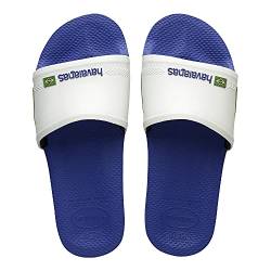 Havaianas Unisex Slide Brasil Slides, Marine Blau / Weiß, (Herstellergröße 37/38 ) 39/40 EU von Havaianas