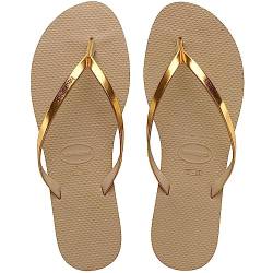 Havaianas You Metallic Flip-Flop Damen, Goldener Sandmetallic., 39/40 von Havaianas