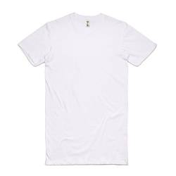 Have It Tall Men's Cotton Extra Long T Shirt, Herren Extra Tall T-Shirt, Extra lang geschnitten, Weiss X-Large Extra Tall von Have It Tall