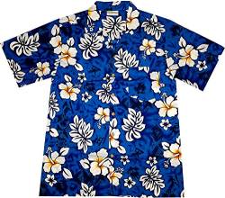 Hawaiishirt "Classic Flowers" 100% Baumwolle, Gr. XL von Hawaiihemdnet