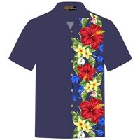 Hawaiihemdshop.de Hawaiihemd Hawaiihemdshop Hawaii Hemd Herren Baumwolle Kurzarm Blüten Shirt von Hawaiihemdshop.de