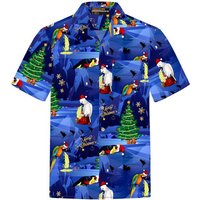 Hawaiihemdshop.de Hawaiihemd Hawaiihemdshop Hawaii Hemd Herren Baumwolle Kurzarm Papageien von Hawaiihemdshop.de