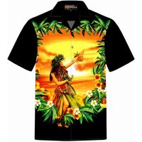 Hawaiihemdshop.de Hawaiihemd Hawaiihemdshop Hawaii Hemd Herren Baumwolle Kurzarm Strand Shirt von Hawaiihemdshop.de