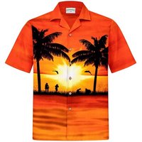 Hawaiihemdshop.de Hawaiihemd Hawaiihemdshop Hawaii Hemd Herren Baumwolle Kurzarm Strand Shirt von Hawaiihemdshop.de