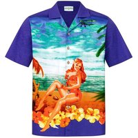 Hawaiihemdshop.de Hawaiihemd Hawaiihemdshop Hawaii Hemd Herren Baumwolle Kurzarm Strand Shirt von Hawaiihemdshop.de