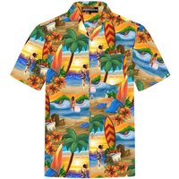 Hawaiihemdshop.de Hawaiihemd Hawaiihemdshop Hawaii Hemd Herren Baumwolle Kurzarm Strand Shirt von Hawaiihemdshop.de