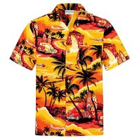 Hawaiihemdshop.de Hawaiihemd Hawaiihemdshop Hawaii Hemd Herren Baumwolle Kurzarm Strand Shirt von Hawaiihemdshop.de