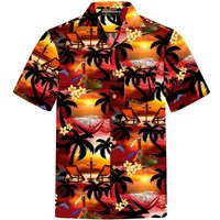 Hawaiihemdshop.de Hawaiihemd Hawaiihemdshop Hawaii Hemd Herren Baumwolle Kurzarm Strand Shirt von Hawaiihemdshop.de