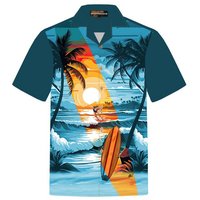 Hawaiihemdshop.de Hawaiihemd Hawaiihemdshop Hawaii Hemd Herren Baumwolle Kurzarm Strand Shirt von Hawaiihemdshop.de