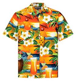 Hawaii Hemd Männer Baumwolle Größe S - 8XL Herren Hawaiihemd Kurzarm Bier von Hawaiihemdshop