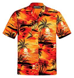 Hawaiihemdshop Hawaii Hemd | Männer | Baumwolle | Größe S - 8XL | Kurzarm | Hawaiihemden | Strand | Beach | Palmen | Meer | Aloha | Kokosnuss-Knöpfe | Hawaiihemd Herren von Hawaiihemdshop