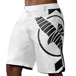 Hayabusa Herren Icon Fight Shorts, Weiss/opulenter Garten, Groß von Hayabusa