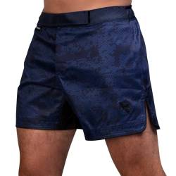 Hayabusa Hexagon Mid-Thigh Fight Shorts, Marineblau, Groß von Hayabusa