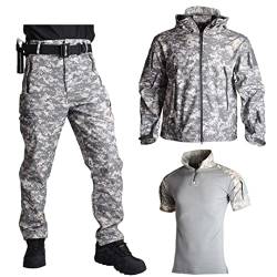 Hcclijo Outdoor Bekleidung Jagdjacke Hosen Und Hemden Tarnanzüge Der Militärarmee ACU 3XL von Hcclijo