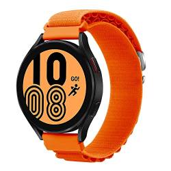 HchenH 22 mm strap for Xiaomi Watch S1 Pro/Watch S1 / Watch S1 Active/Mi Watch Sport Active, Nylon G-hook replacement bracelets for Huawei Watch GT 3 Pro 46 mm/GT 3 46 mm-Orange von HchenH